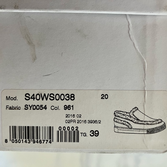 BOX & BAG! MM6 Maison Margiela Black + Shearling Slip On Loafers 9 9.5 - Picture 7 of 7